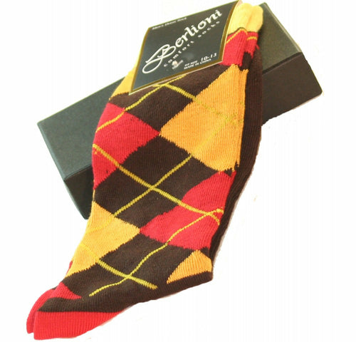 Berlioni Argyle Dress Socks 155301