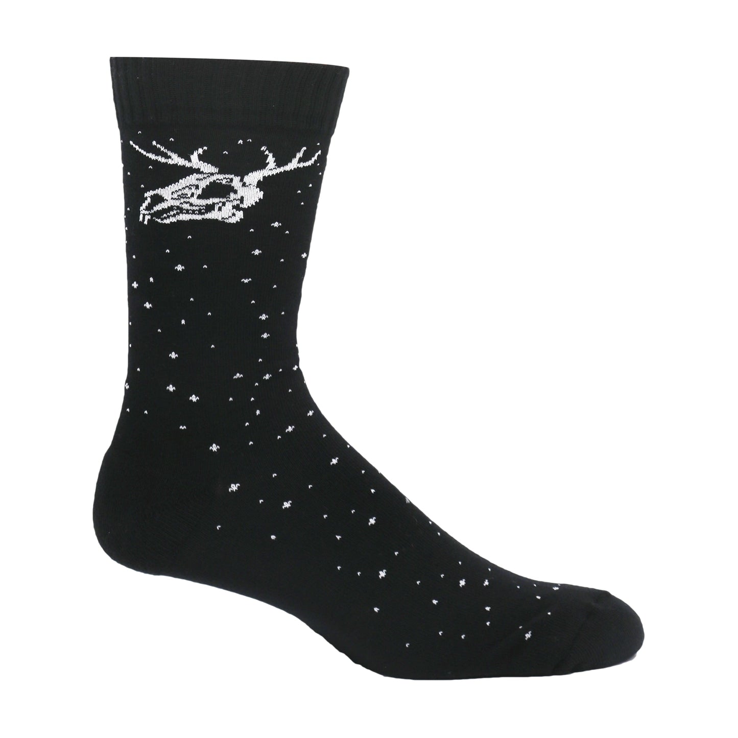 Roadkill Skeleton Deer Crew Socks