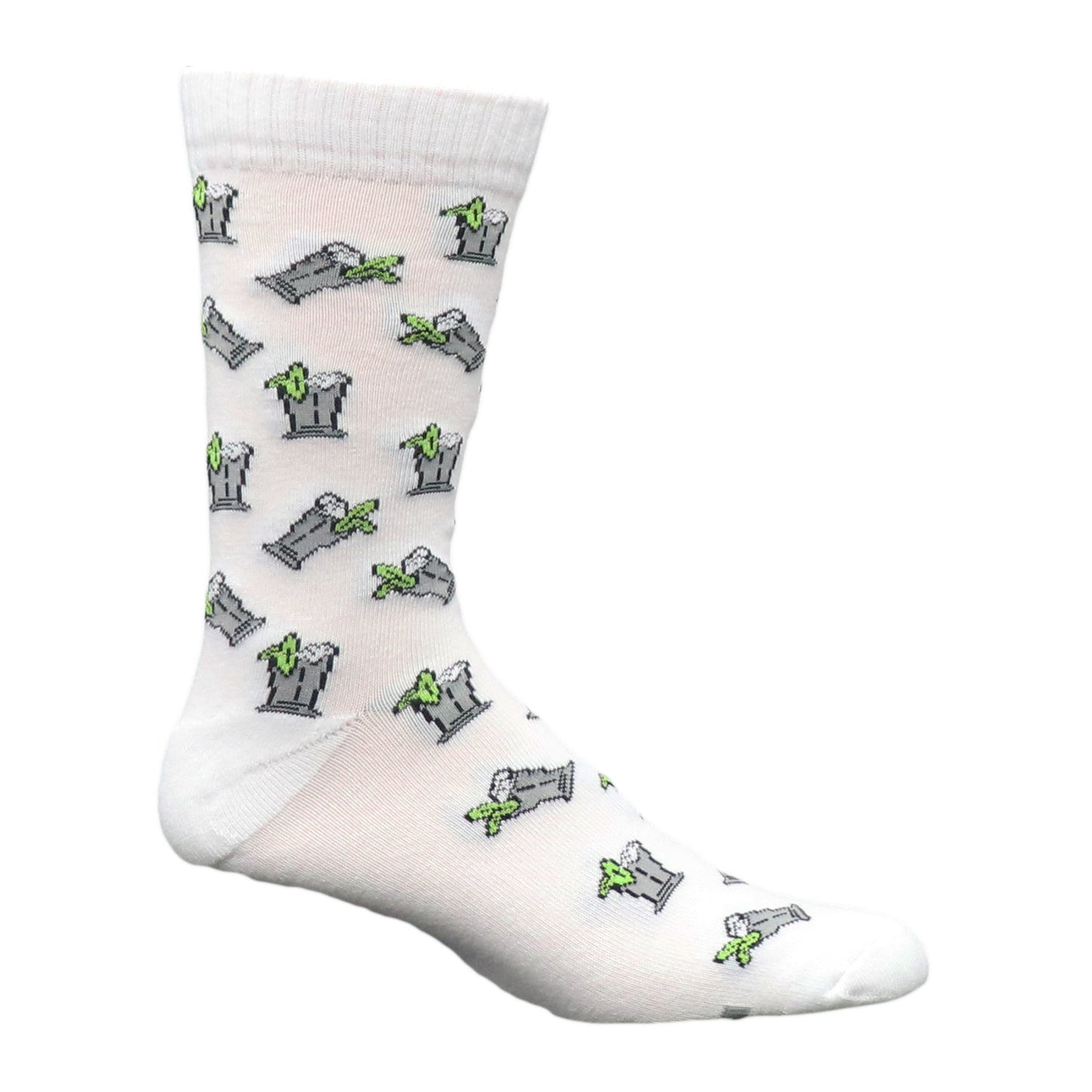 Derby Time Kentucky Mint Julep Crew Socks