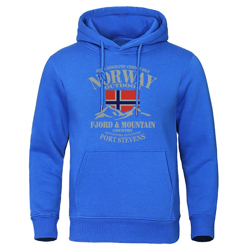 Norway FjordFashion High Quality Hoody Oversize Casual Mountain