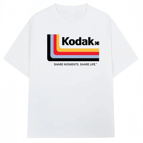 Kodak Summer Brand Fashion Color Print 100% Cotton Versatile Men's