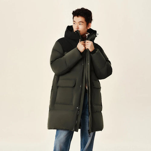 Semir Down Jacket Men 2024 New Waterproof Thick Outerwear Long Length