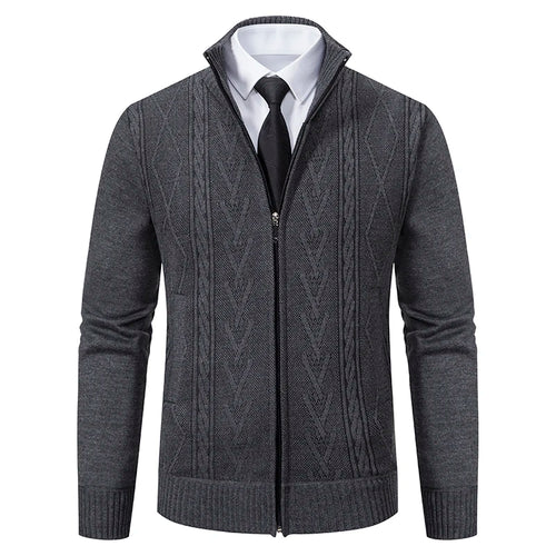 2023 autumn and winter new cashmere padded warm casual men's knitted