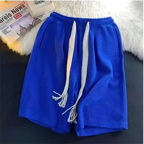 Solid Breathable Shorts Summer Men's Fashion Trendy Brand Lightweight