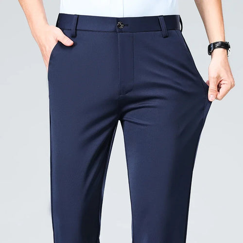 Spring Summer Thin Trousers Men Formal Dress Suit Pants Work Pants