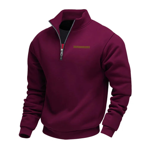 American autumn and winter heavy fleece long-sleeved men's sweater