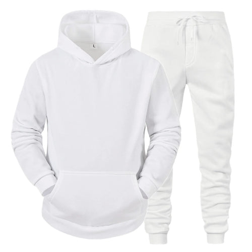 Men Sportswear Sweater Suit Hoodies + Pants Sports Clothing Spring