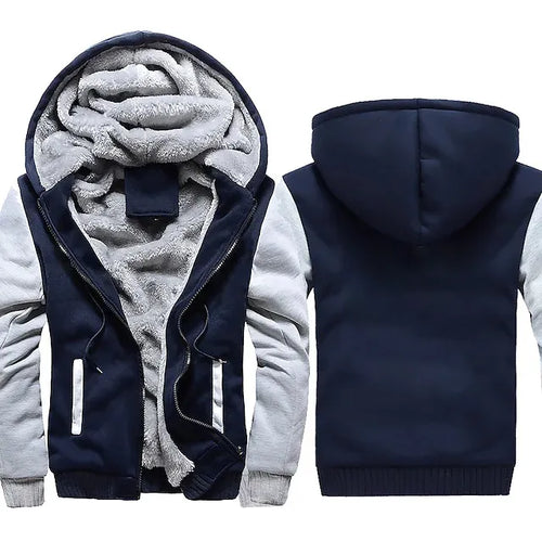 Men's Jacket Winter Camouflage Fleece Thicken Hooded Jackets Male Long