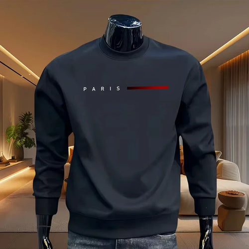 2025 Casual Fashion Men's O-Neck Hoodies High Grade Spring Autumn Warm