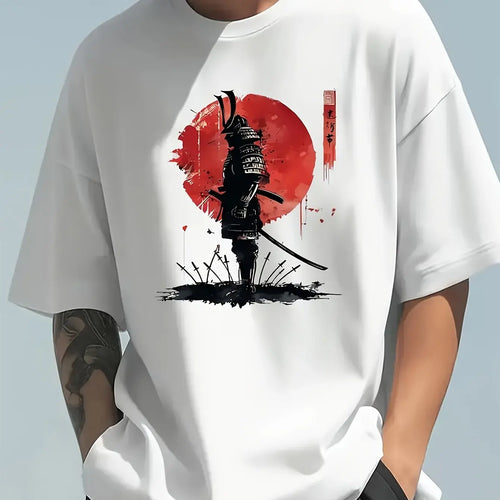 Men's Summer 100 Cotton Fashionable Casual Loose Japanese Samurai