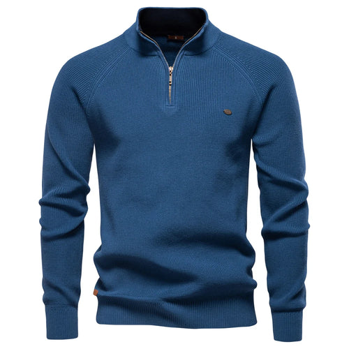 2023 New Autumn Cotton Zipper Cardigans for Men Fashion Casual Social