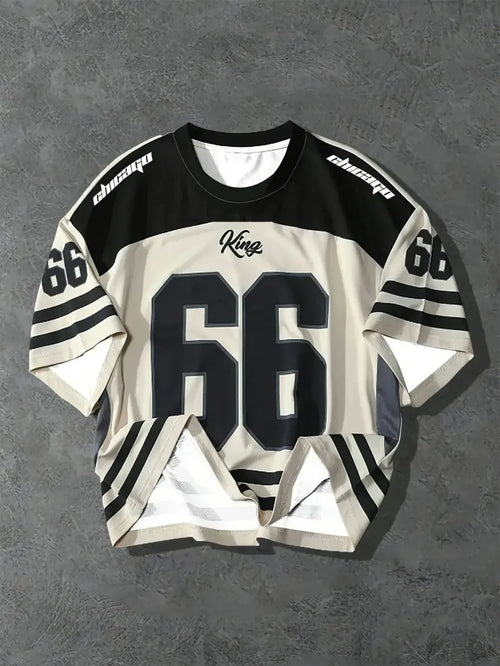 The 2025 summer new men's T-shirt is a casual fashionable sporty