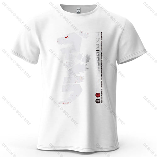 Japan Printed Men's T-Shirt 100% Cotton Oversized Harajuku Style