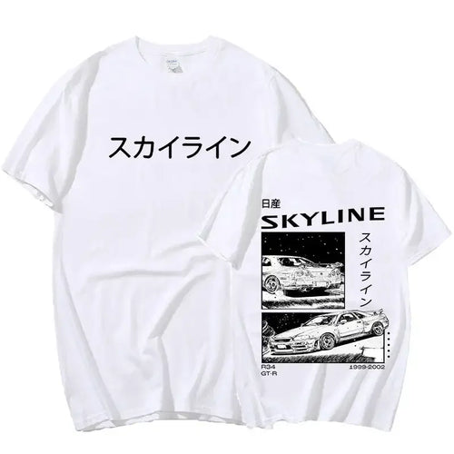 2024 Fashion Cotton T-Shirt Drift Japan Anime AE86 Inifirst D Summer