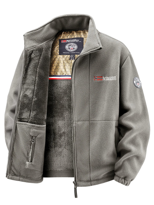 Men's Fleece Jacket, Soft and Skin-Friendly, Heat-Retaining and