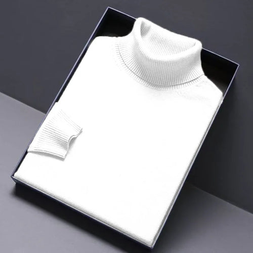 Animal Game Turtleneck Knitwear Luxury Men's Sweater Long Fit Pullover