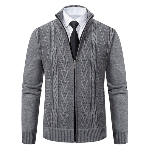 2023 autumn and winter new cashmere padded warm casual men's knitted