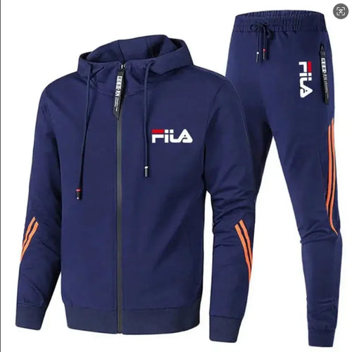 2026 Men's spring and Fall outdoor zipper jacket + sweatpants jogging