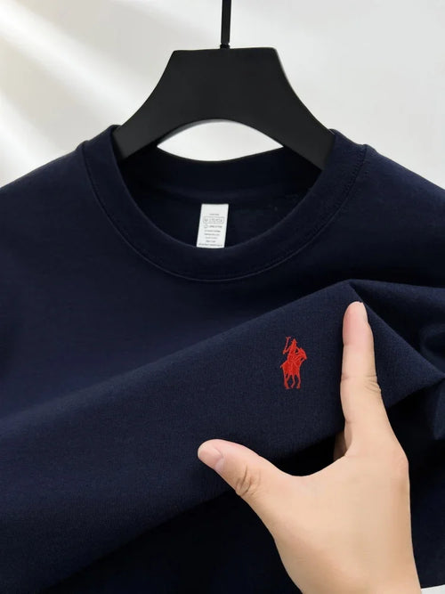 100% pure cotton short sleeve round neck men's T-shirt hot selling