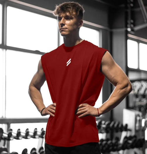 Sleeveless T-shirt Men Quick-drying Fitness Bodybuilding Shirt Male