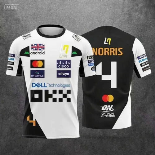 Camiseta McLaren Racing Lando Norris | Ropa deportiva transpirable