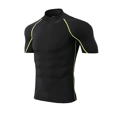 Compression T Shirt Men Quick Dry Short Sleeve Casual Summer