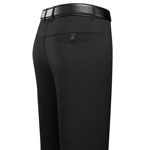 Mens Trousers Business Casual Pants Summer Autumn Dress Straight Pants