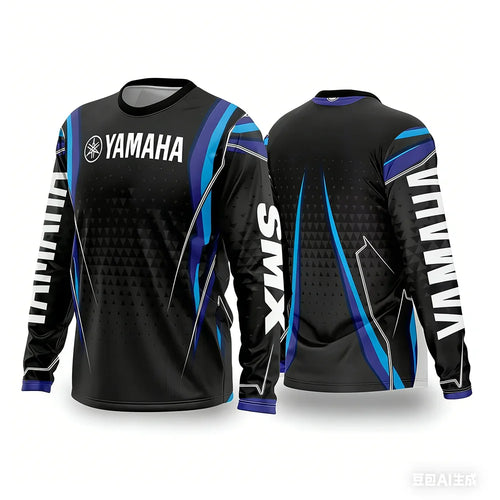 Summer YAMAHA Men Women Motorcycle Riding Suit Loose Breathable Quick