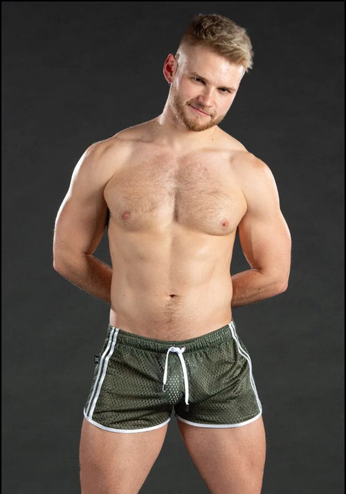 Men's sweatpants hole dry breathable sexy beach outdoor casual