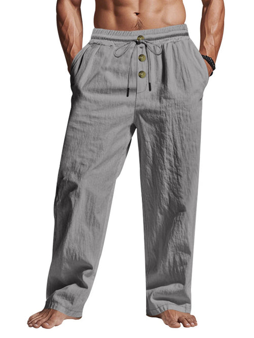Men's Casual Trousers 2025 Spring/Summer New Man Large Size white