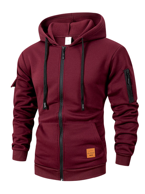 2025 New Autumn Men Sweatshirts Long Sleeve Jacket Hoodie Zipper