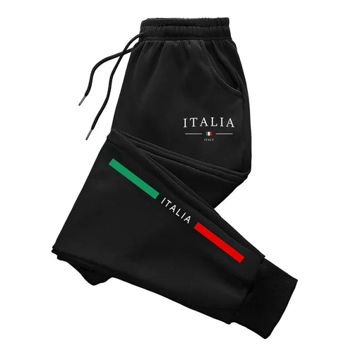 2025 Hot Sale Italy Print Sweatpants High Quality Male Daily Casual