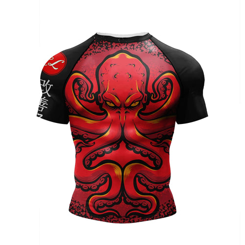 Cody Lundin Short Sleeve Pink Mens Jiu Jitsu BJJ No Gi Rash Guard
