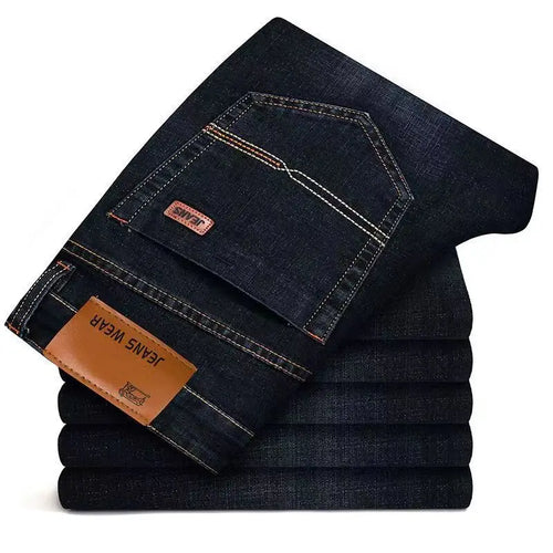 New Men Light Luxury Stretch Slim Fit Pants Comfortable Soft Business