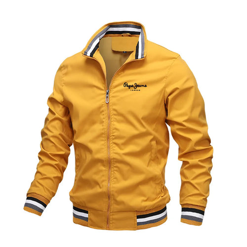 Autumn and Winter Men's Stand Collar Casual Zipper Jacket Outdoor