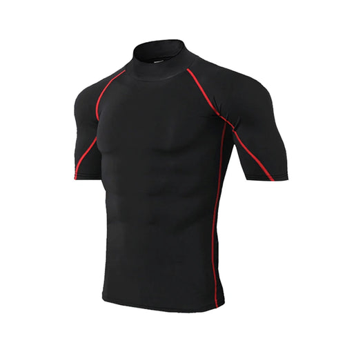 Compression T Shirt Men Quick Dry Short Sleeve Casual Summer