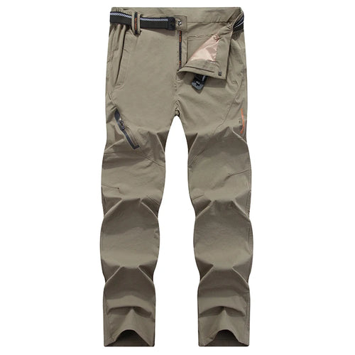 Four sided elastic quick drying pants for men's mountaineering outdoor