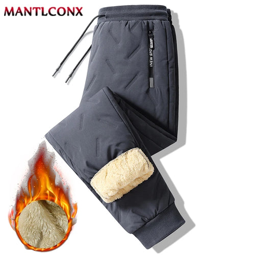 Newest Thicken Padded Pants Men Joggers Sweatpants Men Fleece Warm