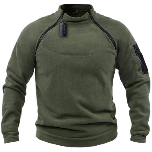 Men's Tactical Hoodies Military Outdoor Pullover Long Sleeve Zippers