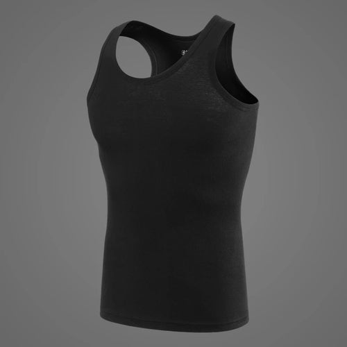 3/1 piece men's pure cotton vest fitness training jacket Four seasons