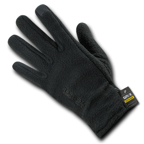 Rapid Dominance T46-PL-BLK-03 Polar Fleece Gloves, Black - Large