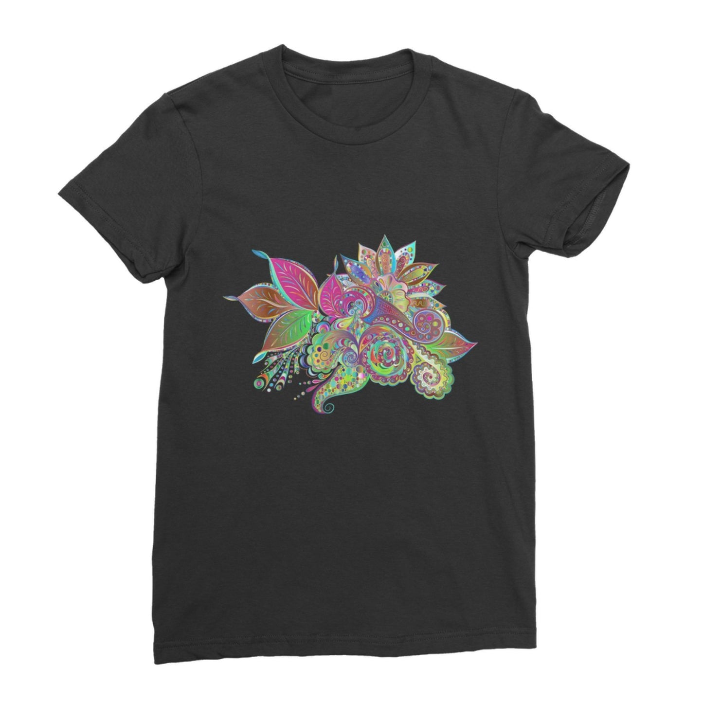 Womens Classic T-Shirt, Floral Odyssey Graphic
