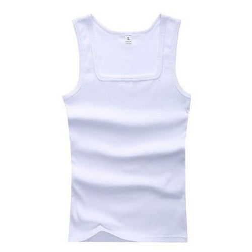 2020 Summer Plus Size Men Clothing Tank Tops Black White Gray Singlets