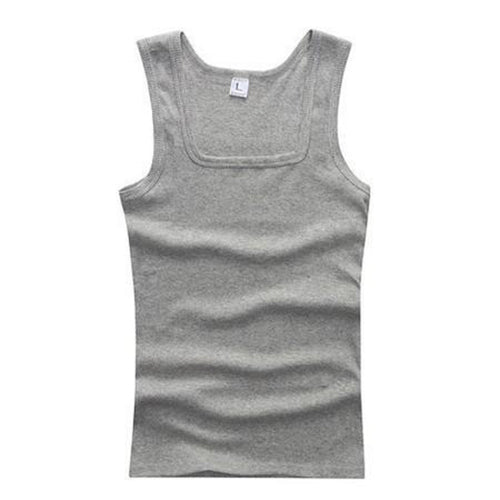 2020 Summer Plus Size Men Clothing Tank Tops Black White Gray Singlets