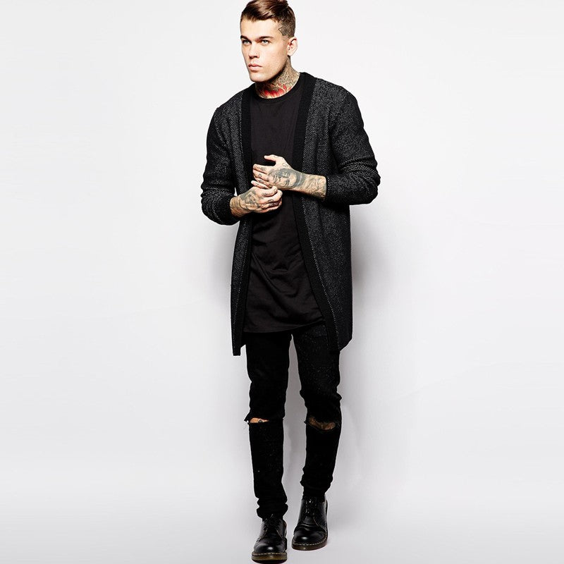 2022 Brand New Clothing Mens Black Mens Long T Shirt Tops Hip Hop Man