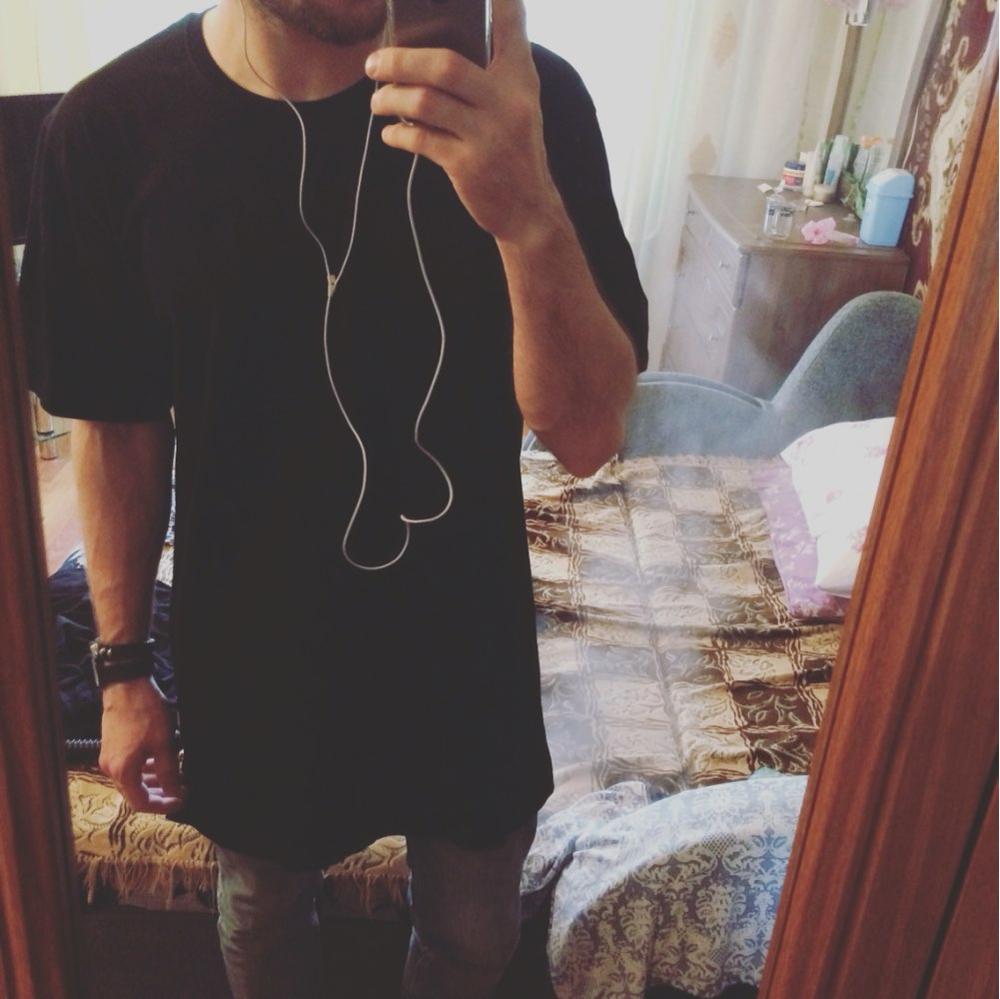 2022 Brand New Clothing Mens Black Mens Long T Shirt Tops Hip Hop Man
