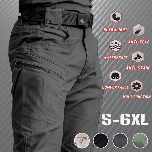 2022 Outdoor Waterproof Tactical Cargo Pants Men Breathable Summer