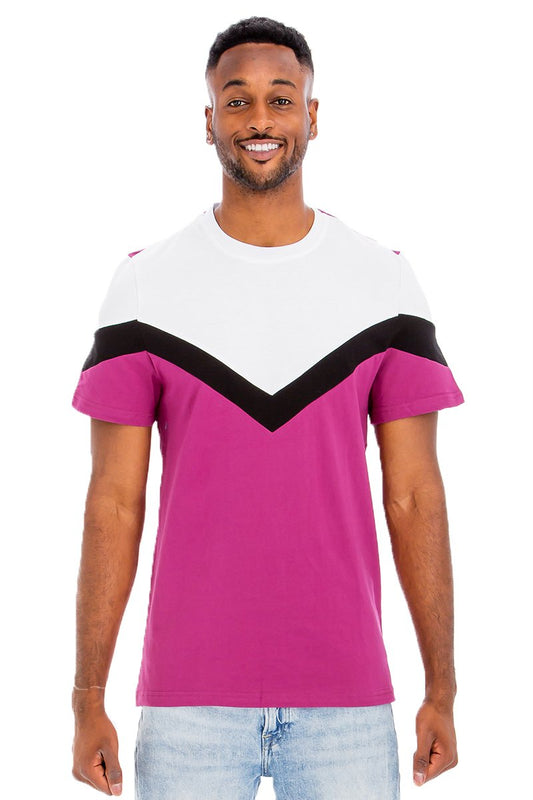 CHEVRON COLORBLOCK  TSHIRT