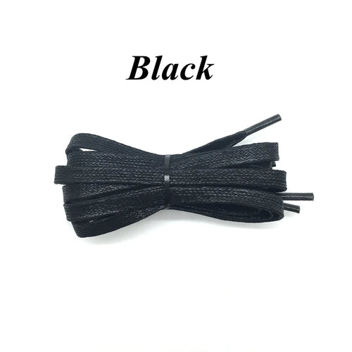 1Pair Waxed Flat Shoelaces Leather Waterproof Casual Shoes Laces