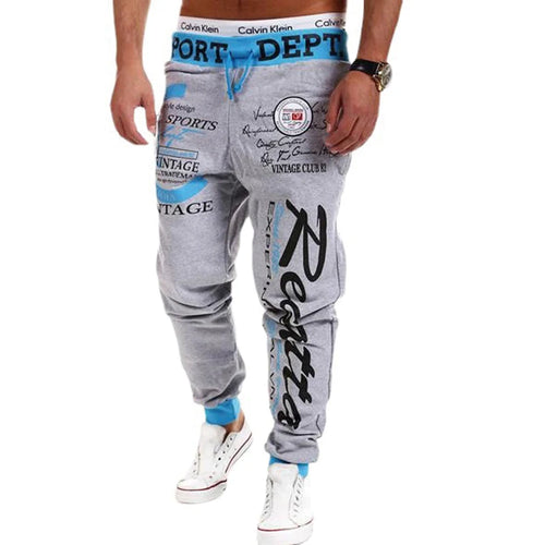 Men's Sweatpants Joggers Trousers Elastic Waist Letter Graphic Prints